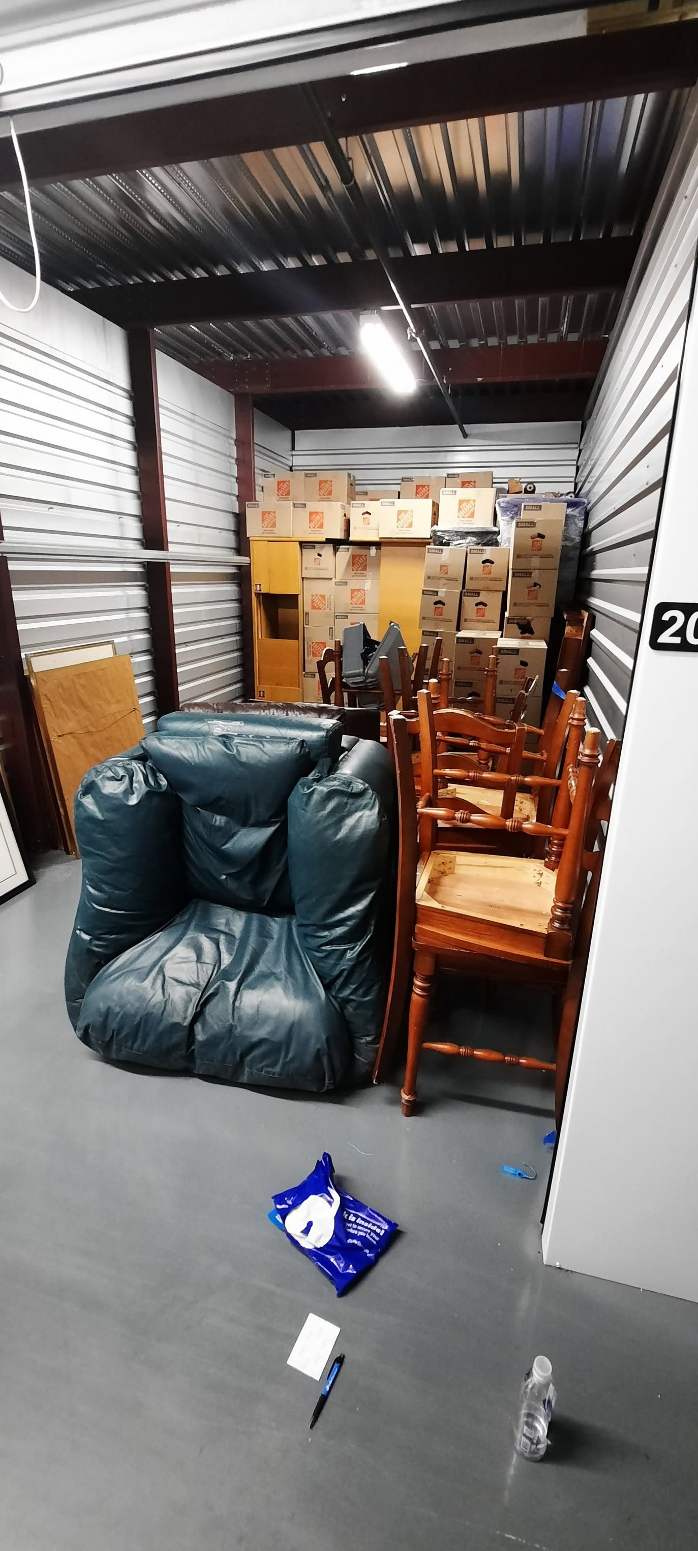 Household in storage unit